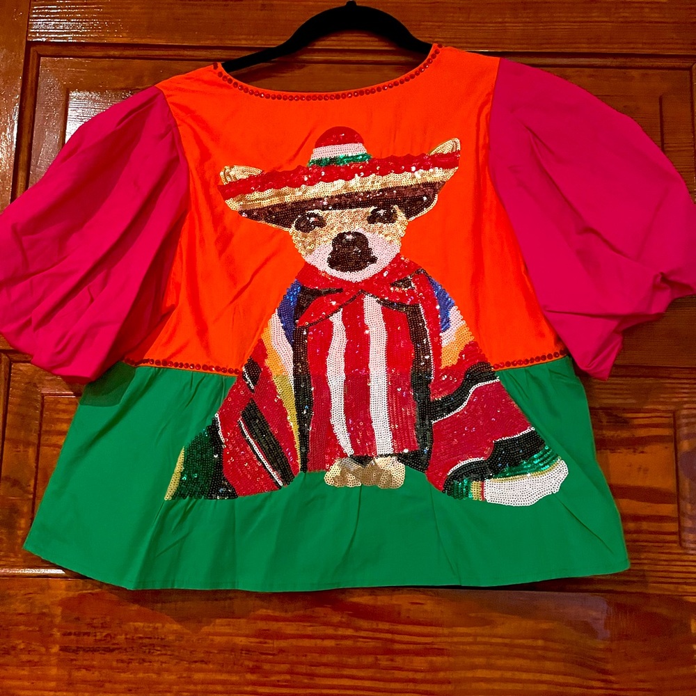 Queen of Sparkles Cinco de Mayo Top